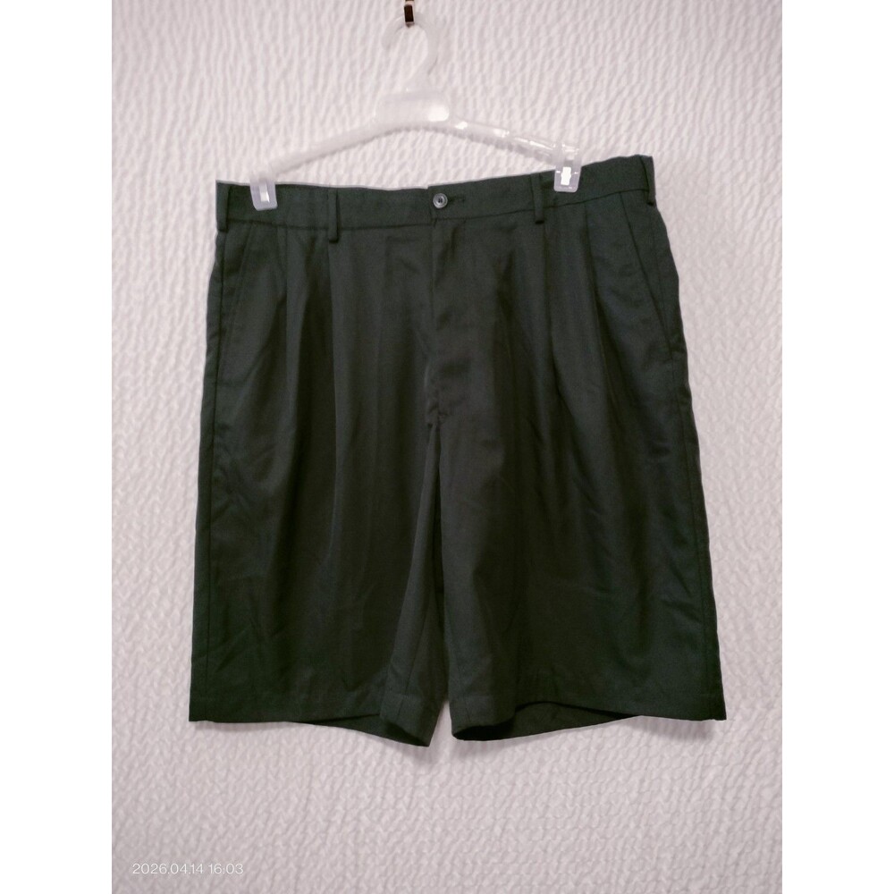 Pro Tour Men's  Black Size 36 Pleated Front Flex Waist Performance Shorts